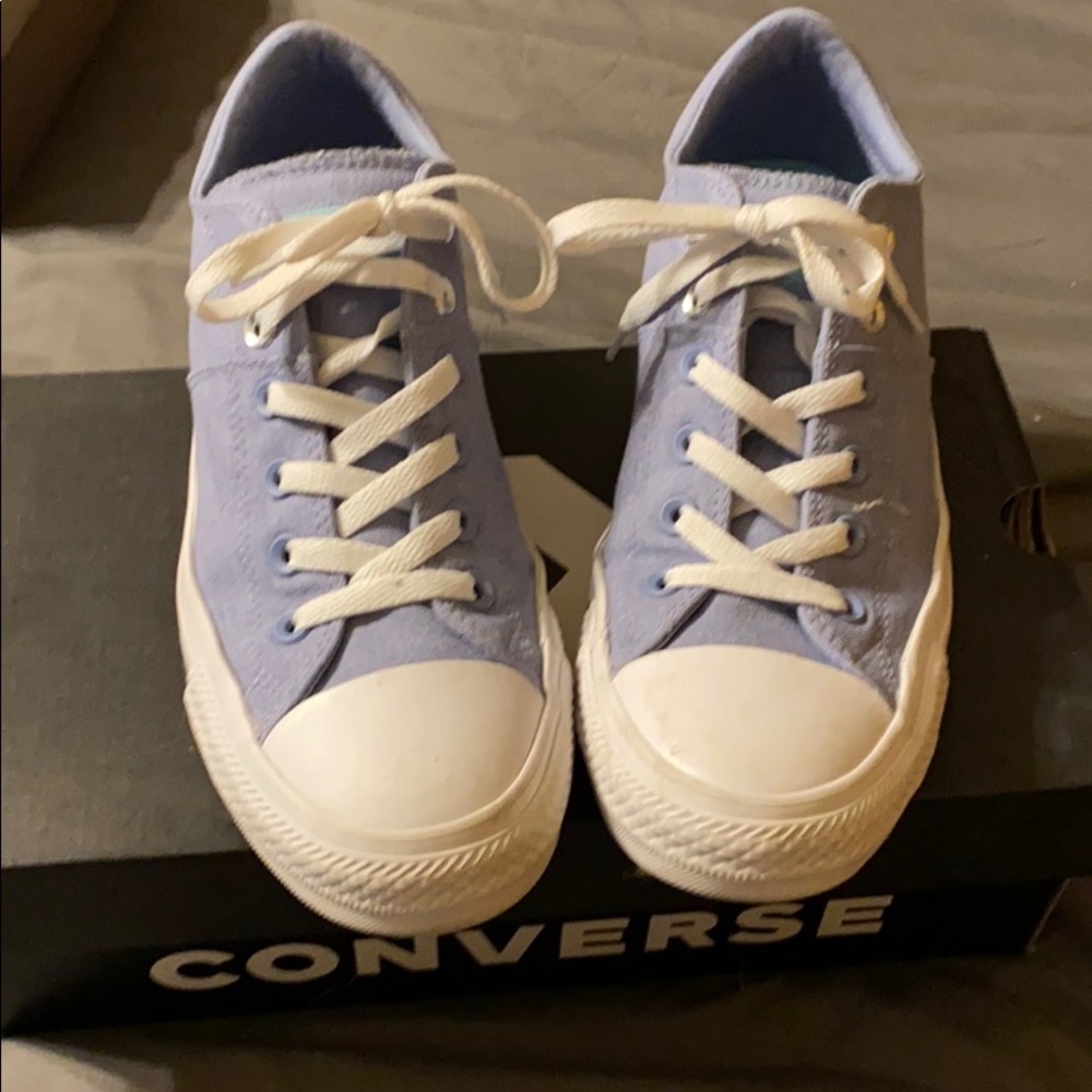 Indigo Fog Converse low-tops (Madison style)